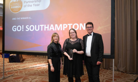 GO! Southampton celebrate ‘Outstanding Partnership’ recognition at the ATCM Awards