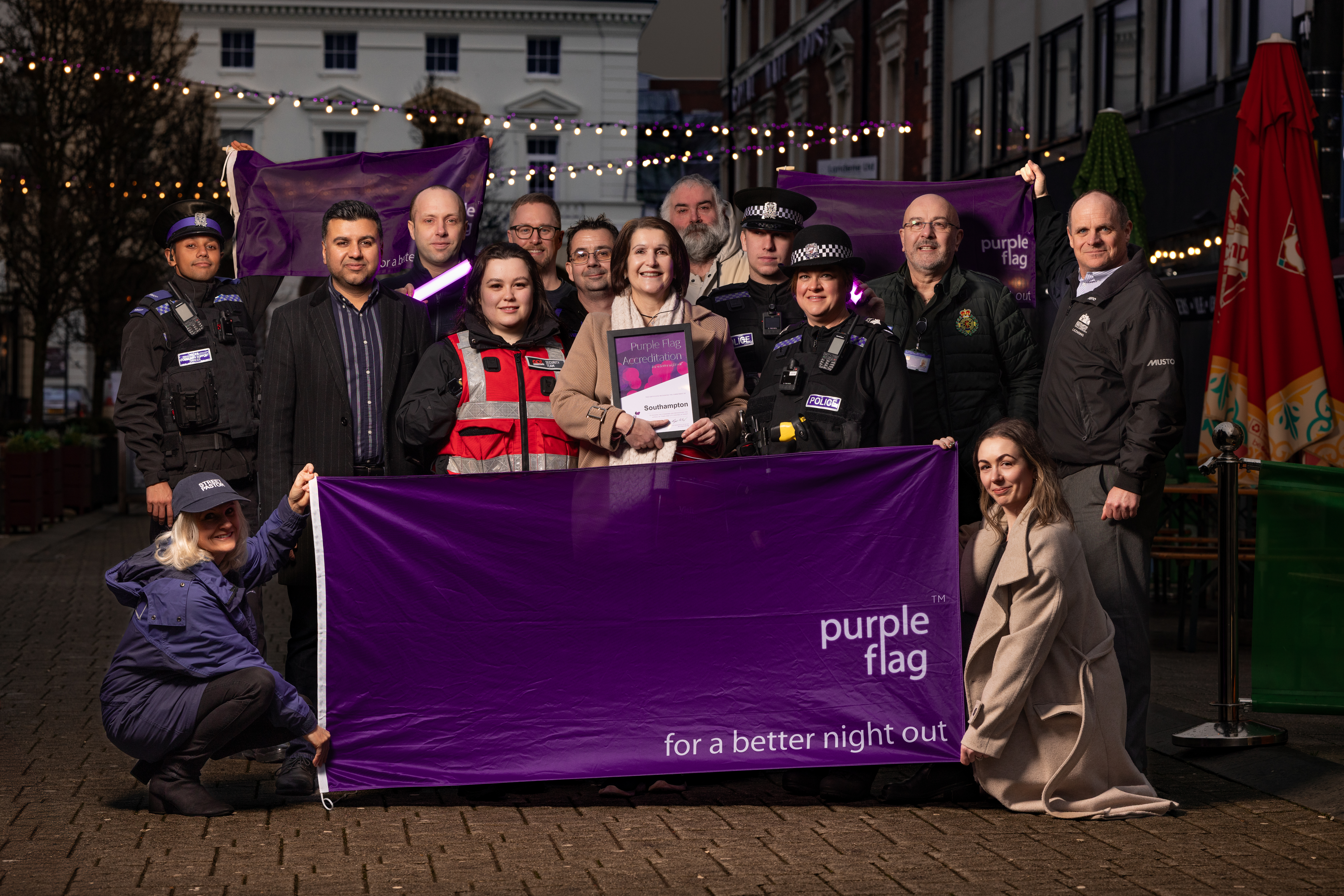GO! Southampton champions night-time safety  in city this Purple Flag month